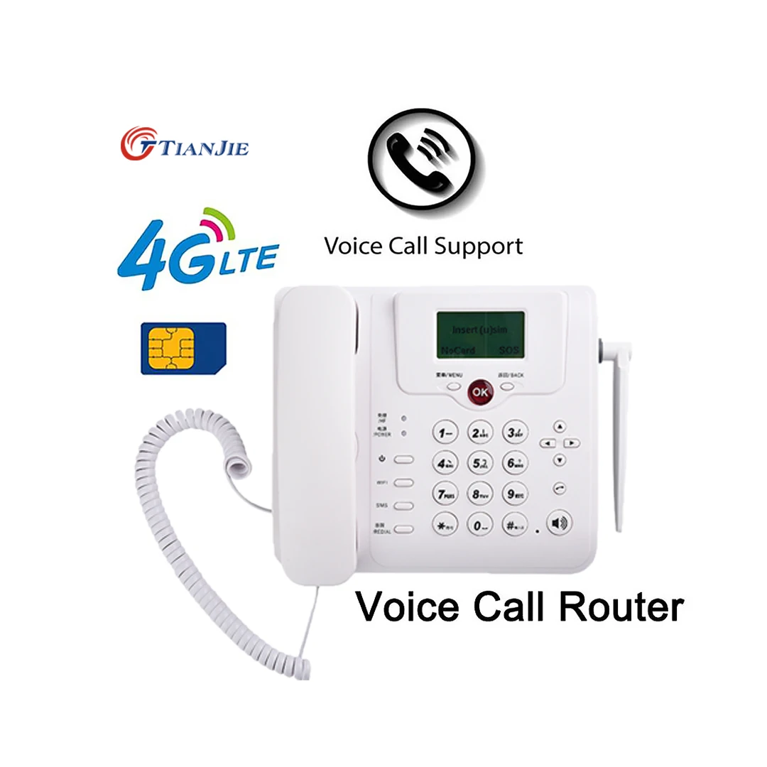 Telephone Landline 4G Volte Lte  Phone Fixed Wireless Phone 4G Landline Wifi Hotspot Desk Sim Card Slot Telephone Fixed Phone
