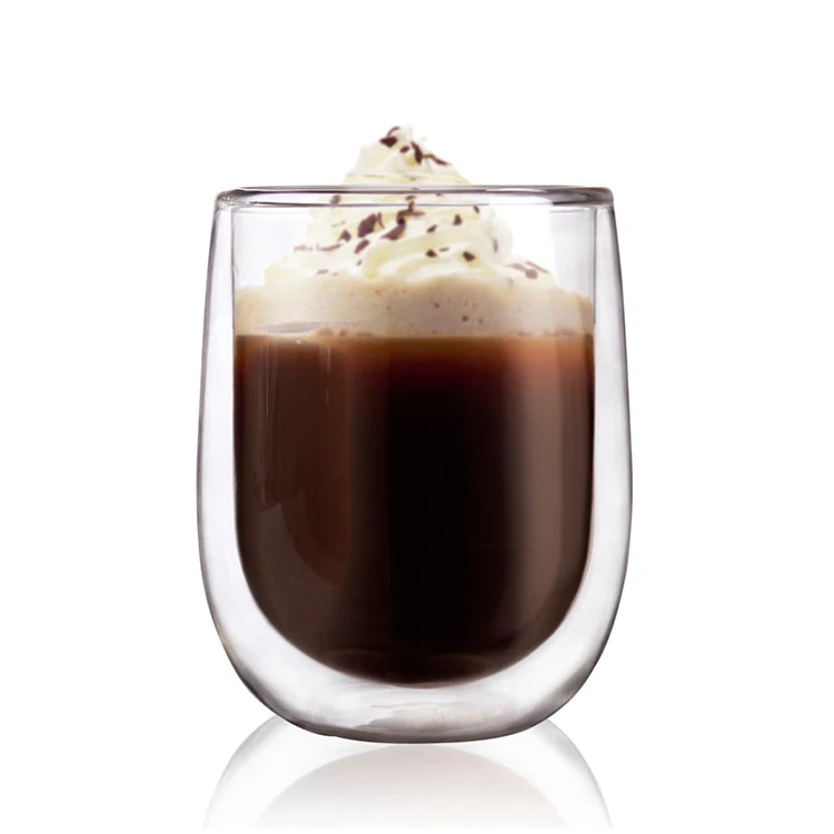 300ml Glass  Double Wall Glass Coffee  Cup Double Wall  Drinking Glasses