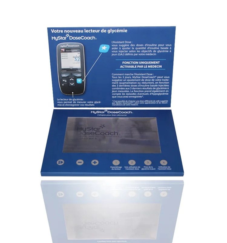 
Creative Simple 7 inch lcd screen paper advertising player video brochure lcd screen 