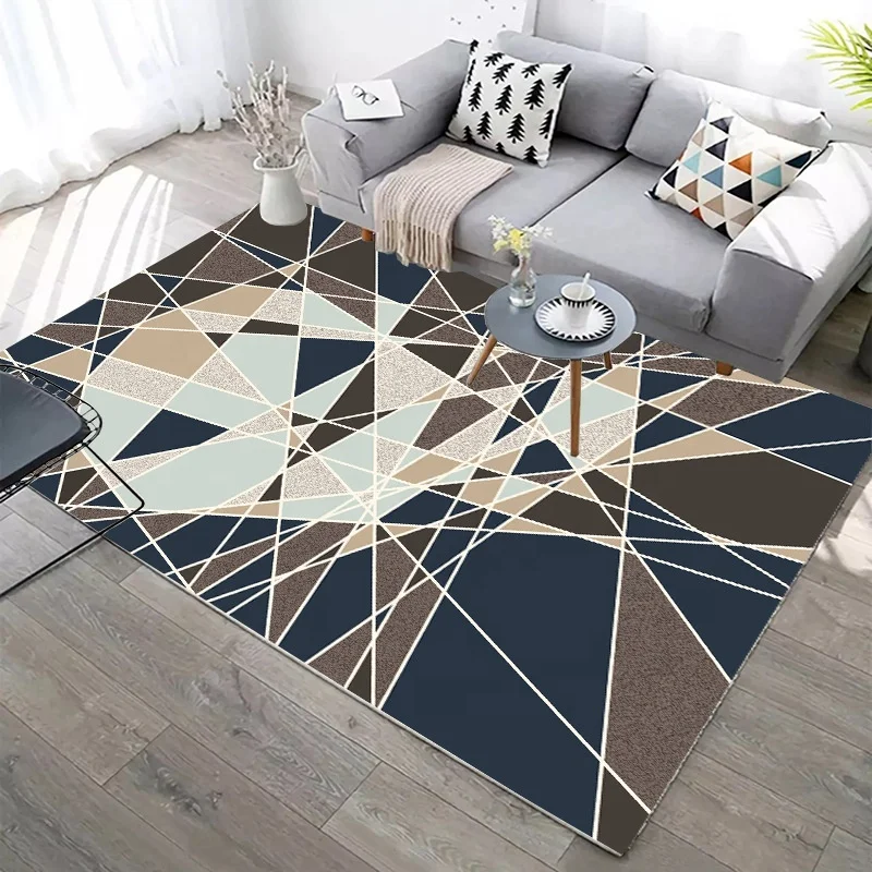 Customized printing marble rug living room tapis wholesale modern style decoration household sofa carpet
