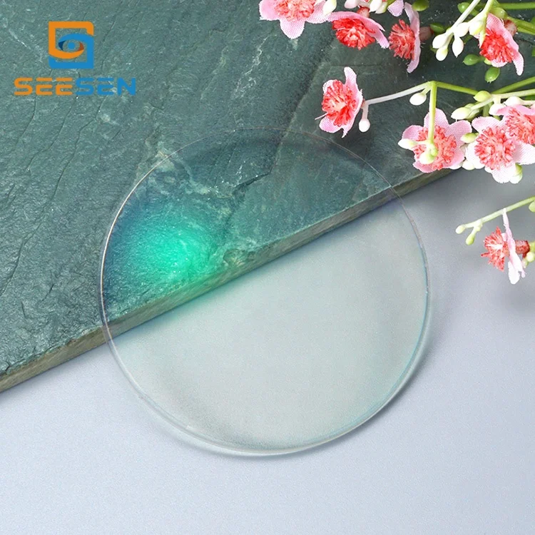 1.61 ASP UV420 Blue Cut Spin Photochromic HMC Optical Lens photogrey/brown blue light eyeglasses lens