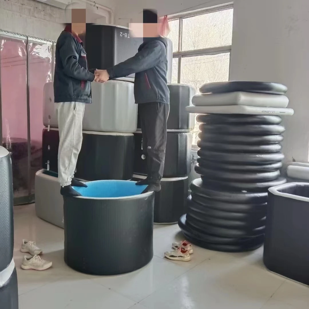 Portable Ice Bath Tub Cooling Water Therapy PVC Inflatable Cold Plunge Bath Ice Tubs for Adults Fitness Recovery