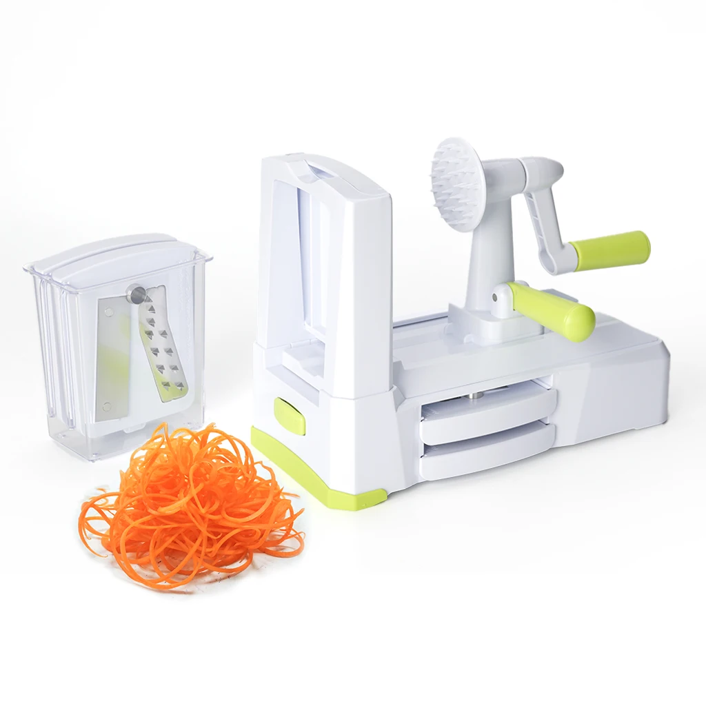 Смайл мама три лезвия из нержавеющей стали пищевой спиралью ручной кухонный гаджет для спиральной нарезки овощей