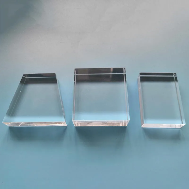 
QH thick square quartz disc Customized Glass Products 