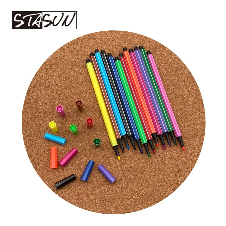 Набор многоцветных художественных маркеров Stasun, Набор моющихся акварельных фломастеров для рисования скетчей