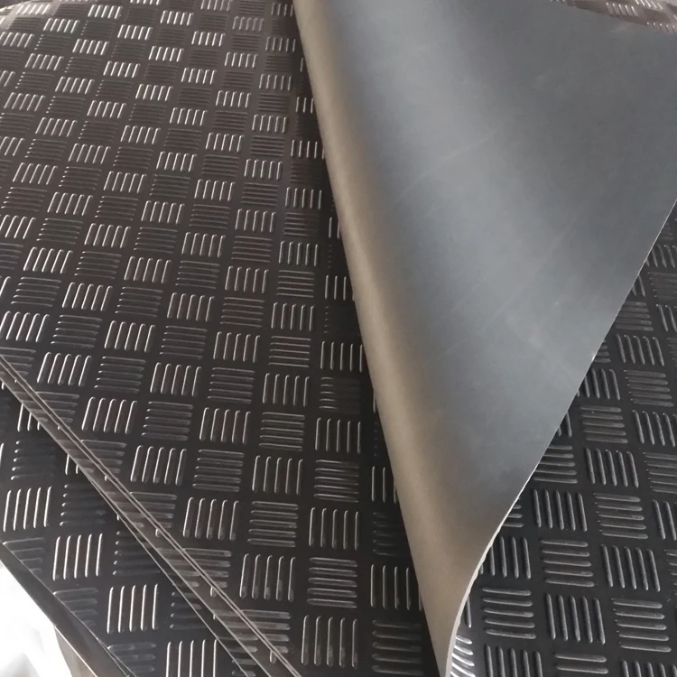 Противоскользящие резиновые напольные коврики в шахмате, 5 баров, защита гаража, резиновое покрытие