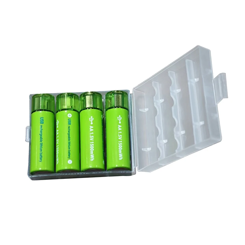 New Trend USB Battery Charger 1.5V 1500mWh Magnetic USB Charging AA Size Rechargeable Lithium Battery