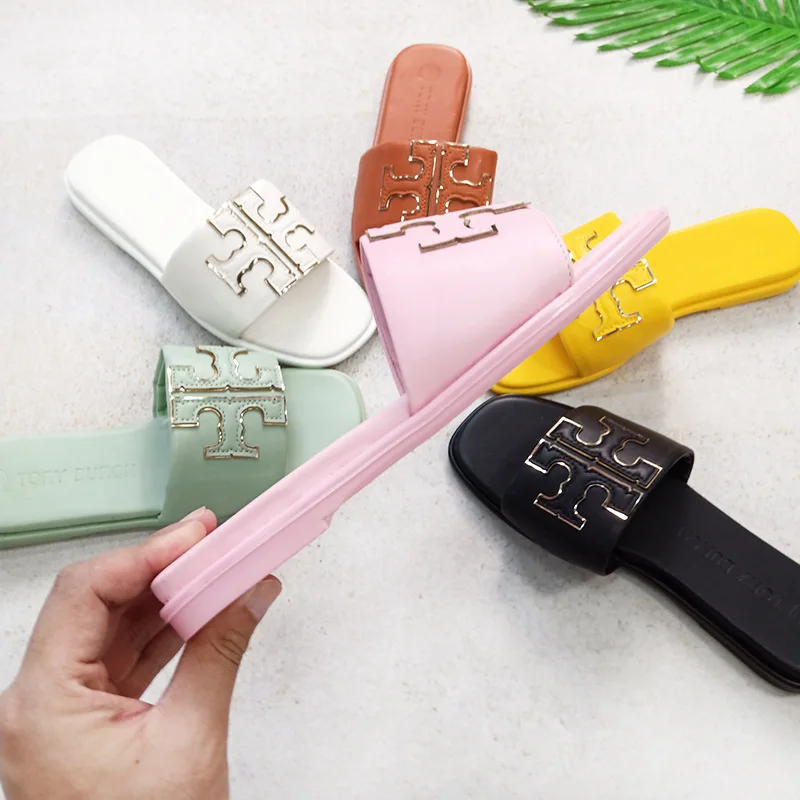 New Style Hot Designer Heavy Duty Light Weight Fashion Flat Women Ladies Summer Solid Leather Beach Casual Leather Sandals