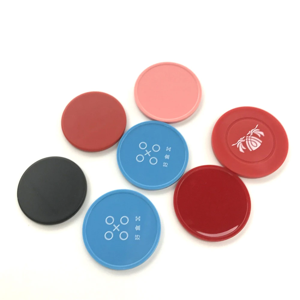 Custom Printed Card Board Game Counters Plastic/Acrylic Poker Chip Token Jetton With Logo