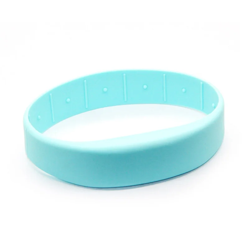 MWG13 Premium Closed loop skidproof type Silicone RFID Bracelet / Custom fixed size rfid /NFC  silicone wristband