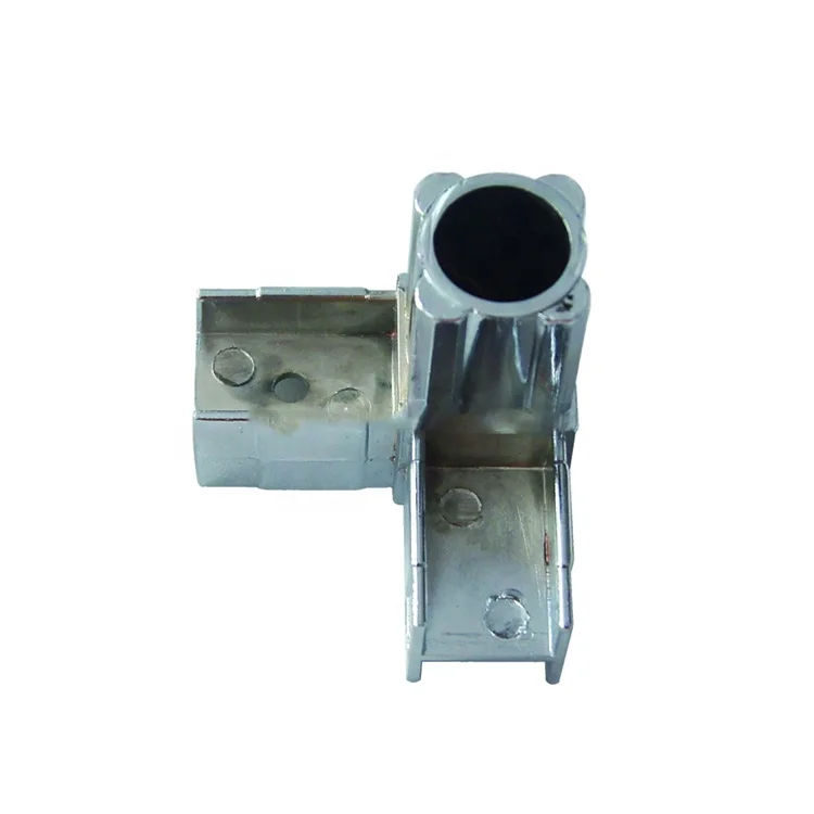 Square tube 3ways metal fitting tube connector