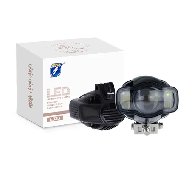 Внешние электрические фары, вспомогательные огни, система освещения для мотоцикла, 20 Вт, светодиодная прожекторная лампа