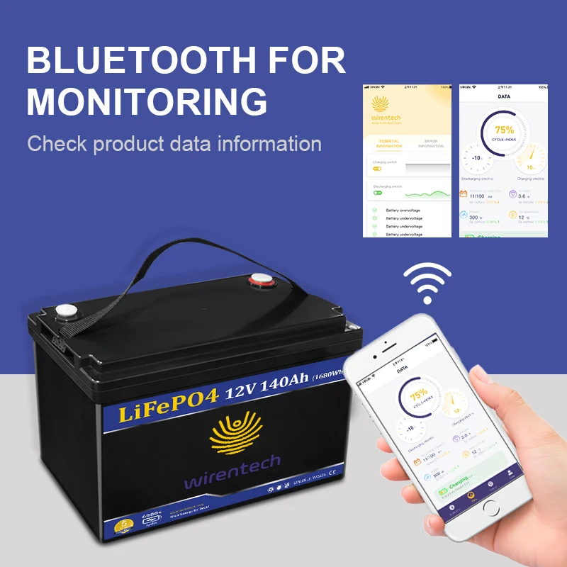 Newly released 12V 140Ah 150Ah 180Ah customizable lifepo4 car starter battery with BMS