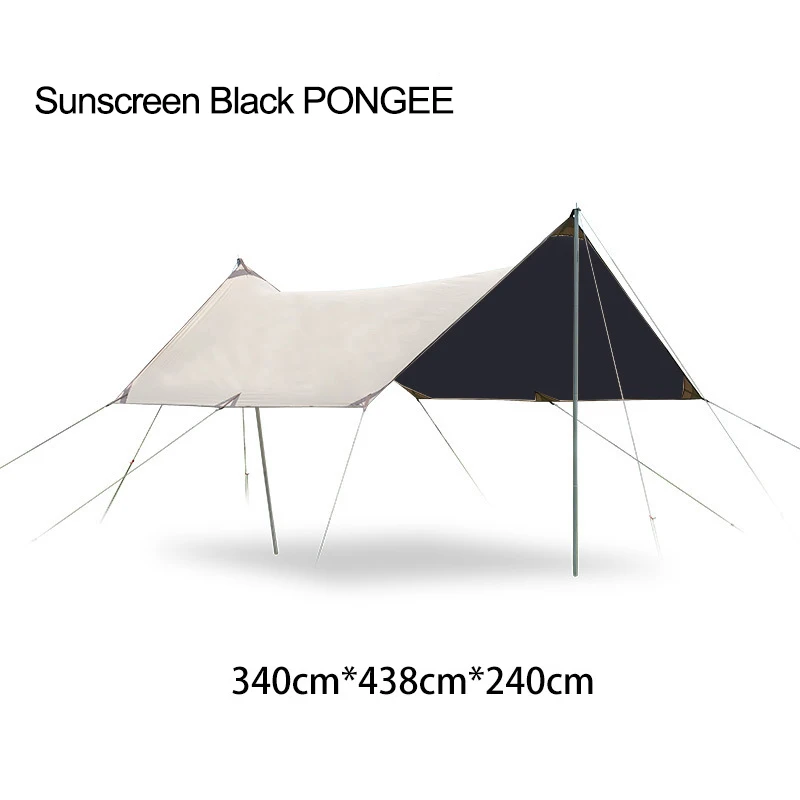 Ready to Ship!420D Oxford Cloth  Rain Fly Tarp Tent Camping Shelter Tent with poles