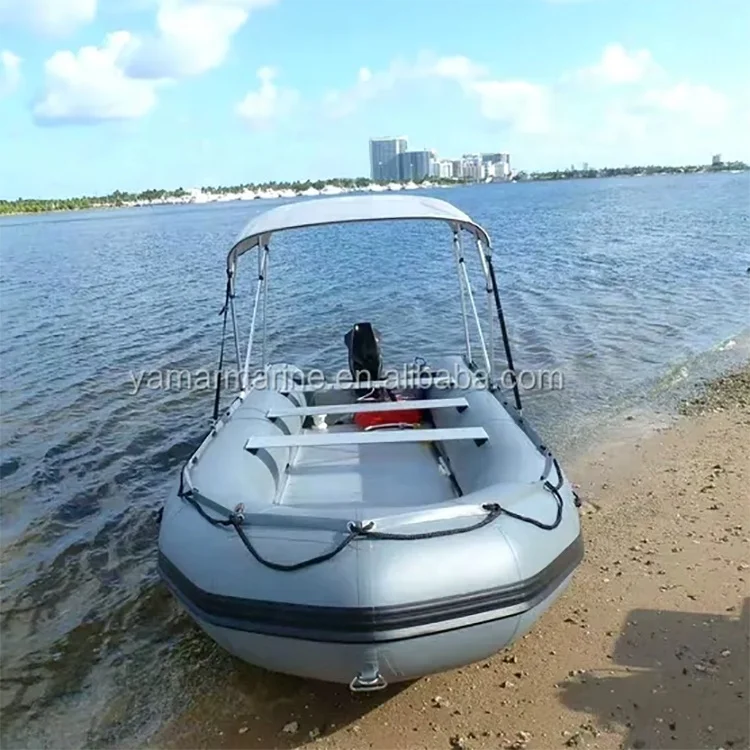 New Arrival 330cm Heavy Duty Aluminum Floor Fishing Rubber Tender New Design Thickened Pvc Raft Inflatable Boat For Sale