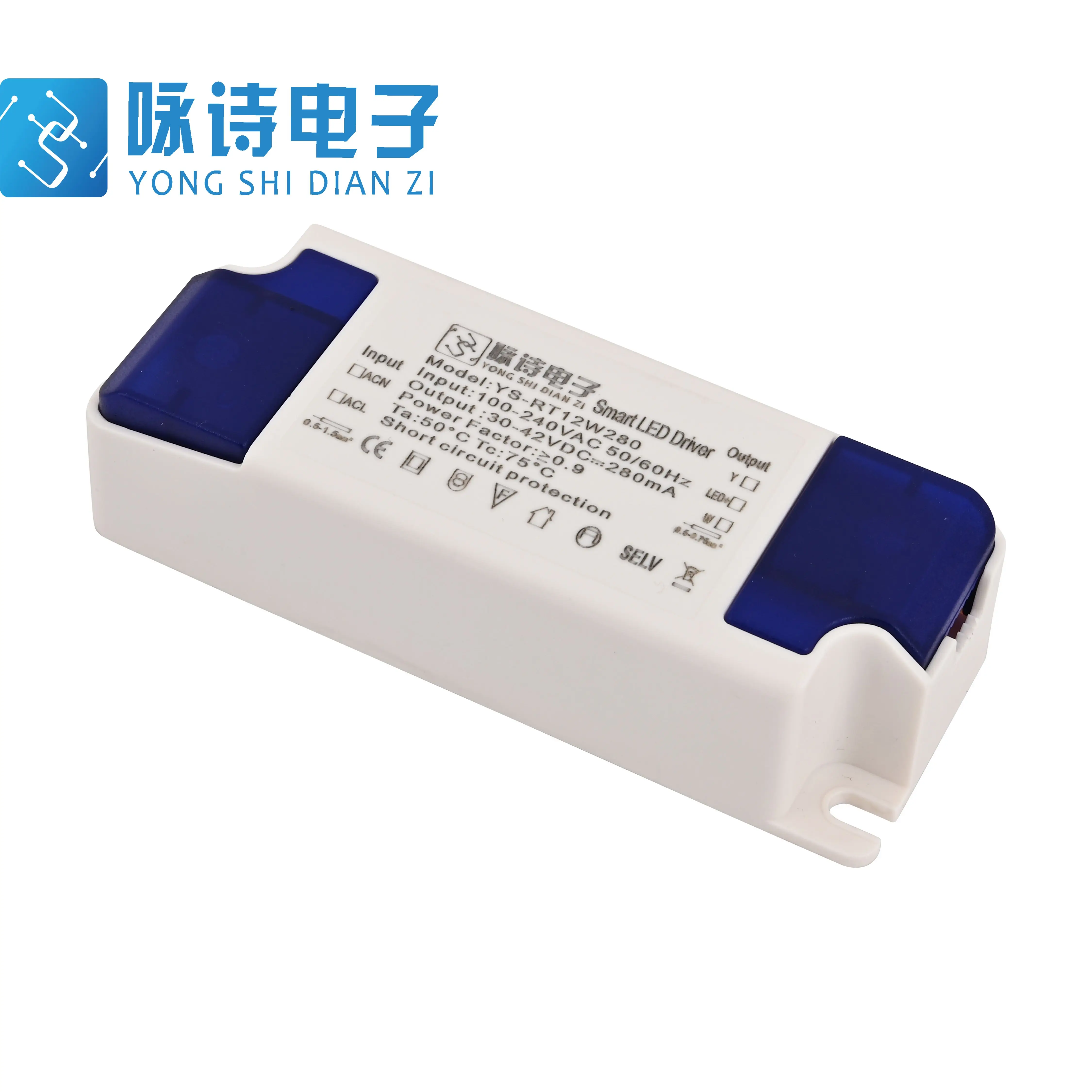High Quality 12W 24W 36W 50W  Switch Power Supplie Dimmable Driver Smart PC Plastic  Led Driver (1600502213144)