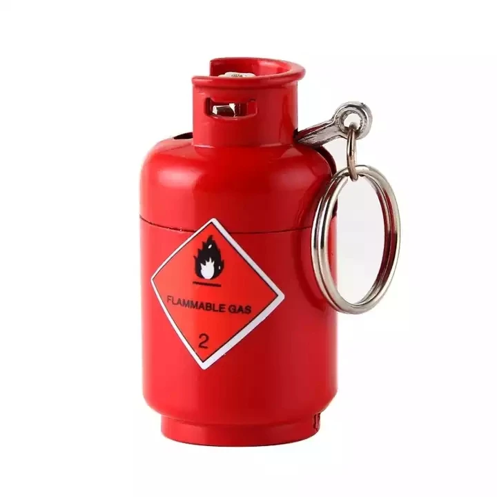 Wholesale Mini Cans Pendant Open Flame Lighter Smoking Accessories for Outdoor Survival Gadgets for Men Gifts