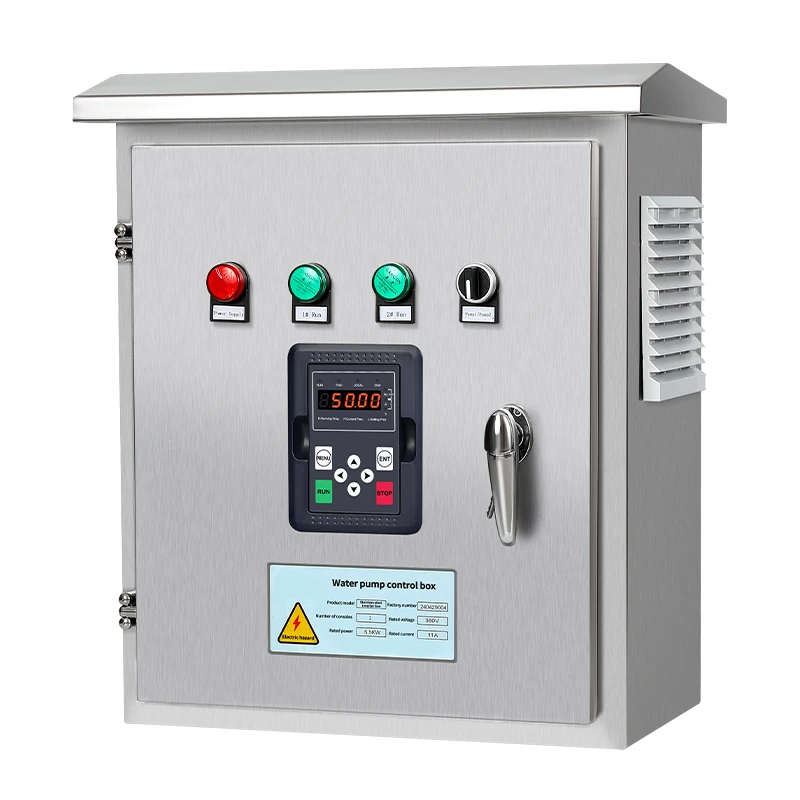 Duplex VFD Pump Controller Cabinet  380VAC Variable Speed Drive VSD VFD Variable Frequency Drive