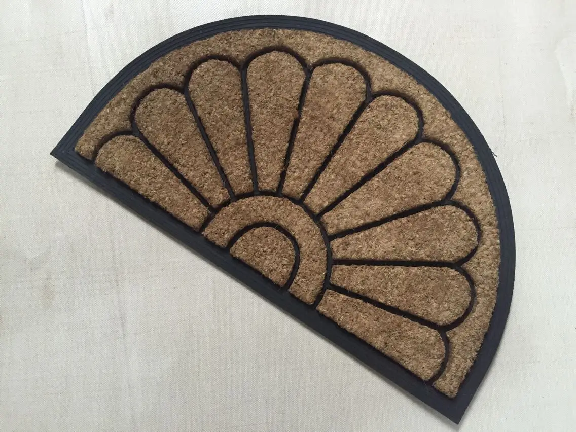 Non Slip Welcome Coconut Coco Coir Doormats with Rubber Border