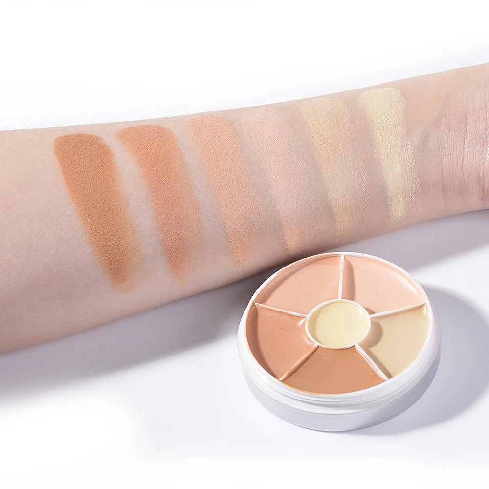 OEM Makeup 6 color Creamy Concealer full coverage Waterproof  Moisturizing Contour Concealer palette