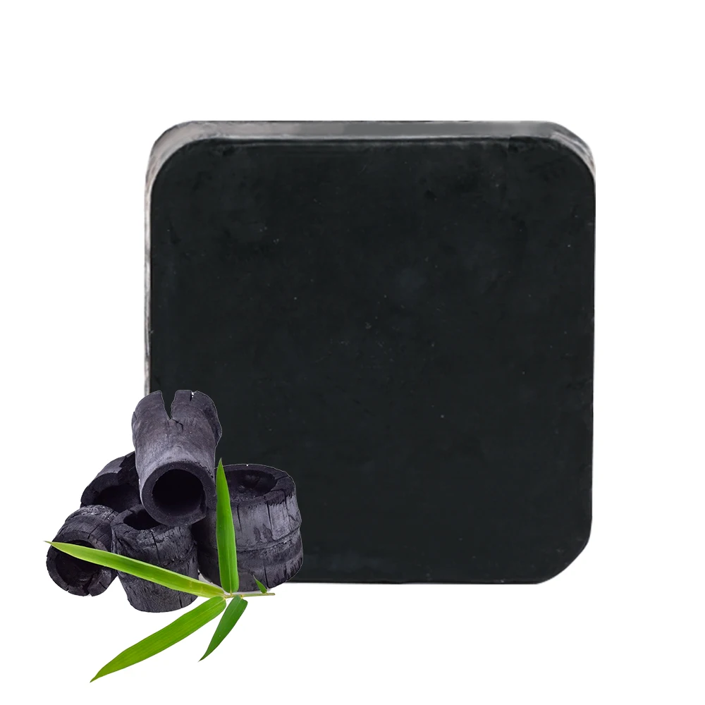 BLACK Private Label Soap Custom Men Charcoal Toilet Glycerine Soap Base Handmade Men Natural Organic Bathing Soap For Man