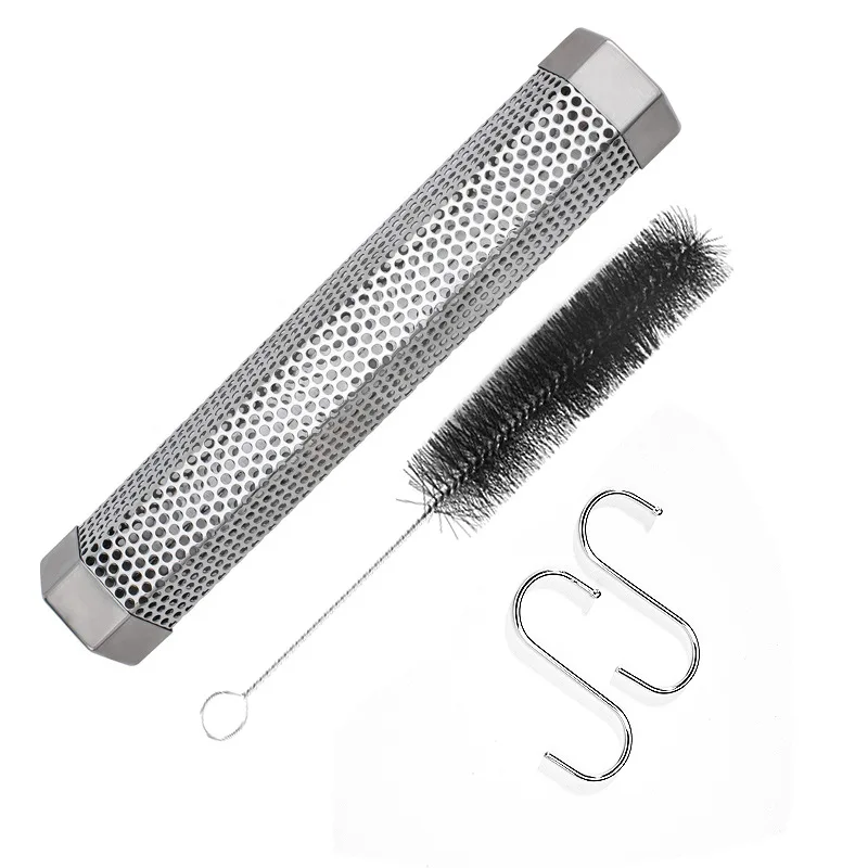 12' Smoker Tube Cooking Tool Smoking Meat Barbecue Accessories 430 Stainless Steel Hexagon Smoker Tube