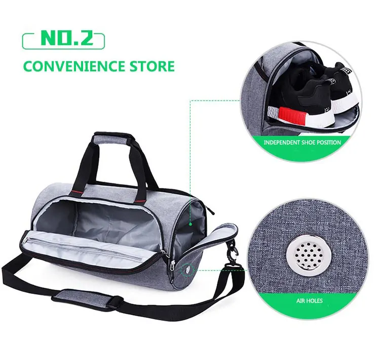 Женская спортивная сумка с отделением для обуви на заказ