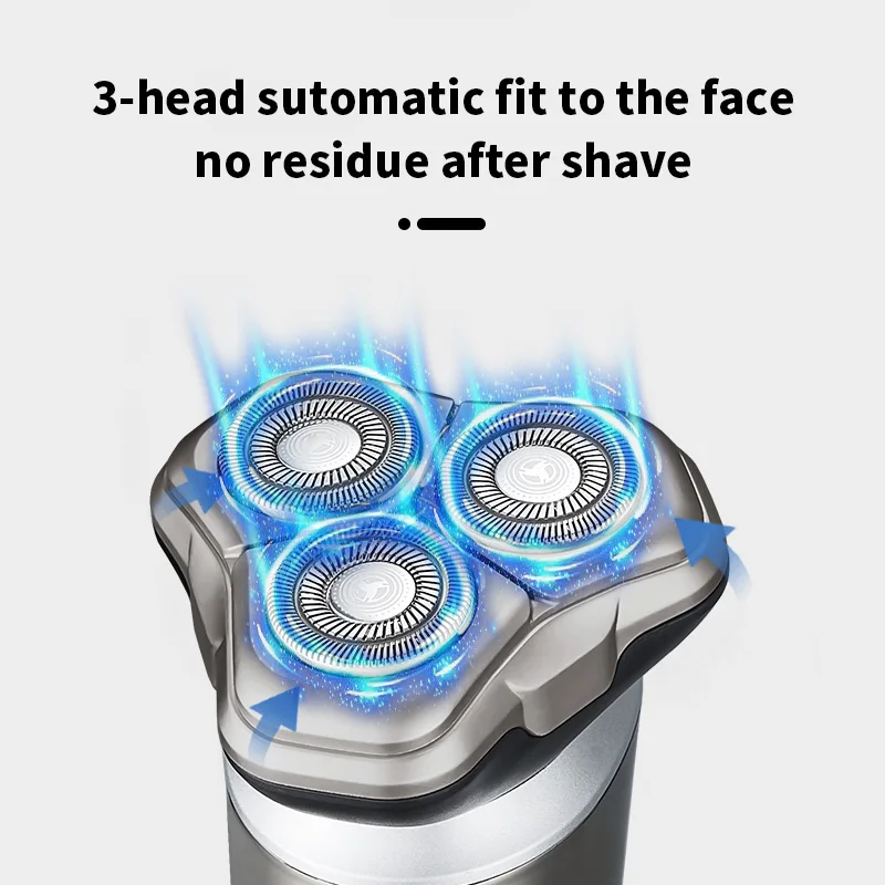 Factory Direct Sale IPX4 Washable Design 3D All-around Shaving Intelligence Rechargeable Men Shaver