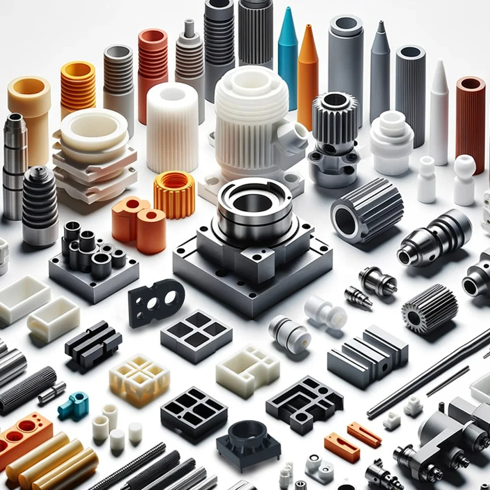 Custom Precision Machining Services Various PVC POM PEEK Nylon Plastic Materials Surface Treatment Processing Cnc Plastic Parts