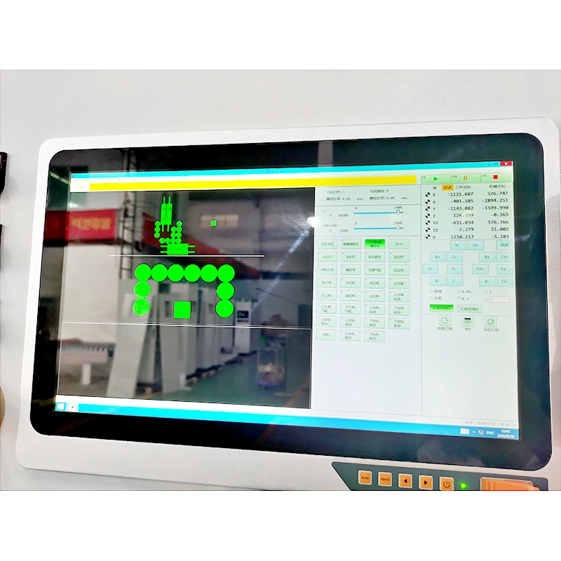 R-TUP CNC 6 Six Sides Boring Machine Wood Furniture Automatic Drilling Line