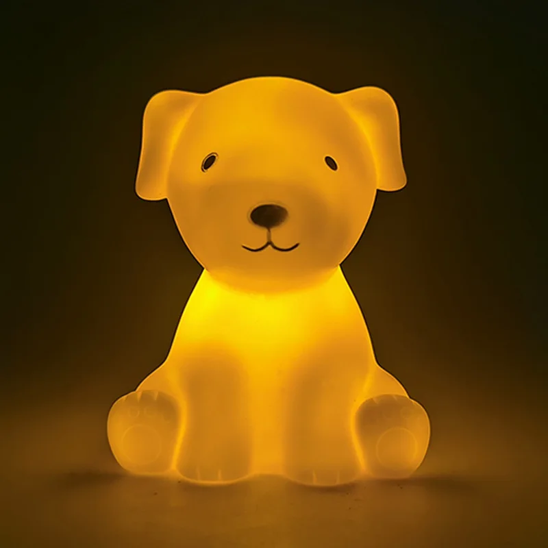 Led Children Baby Cartoon Puppy Lamp Table Night Light Sleep Lights For Bedroom