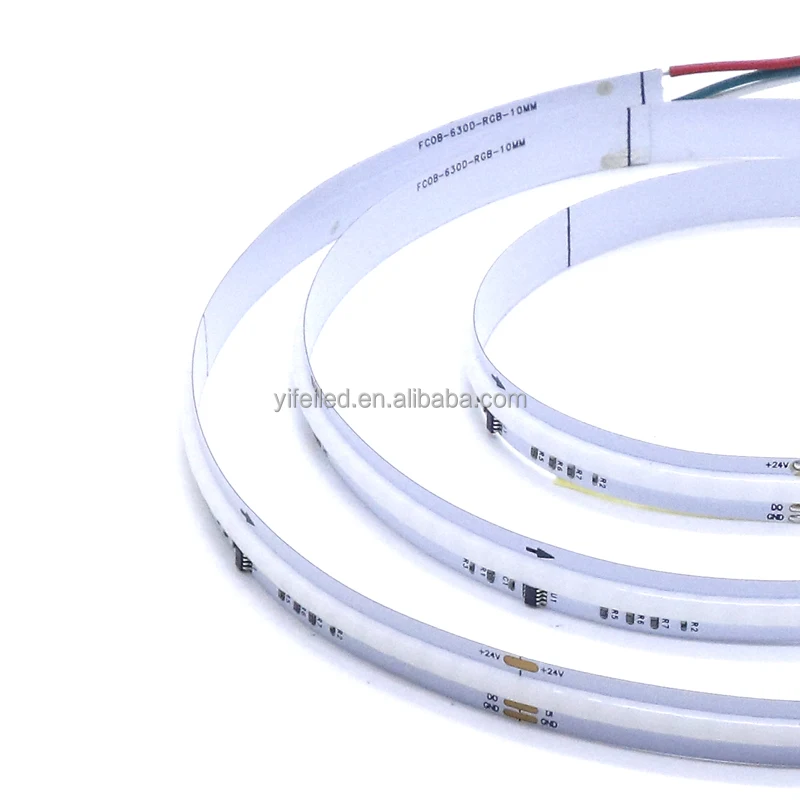 Color Changing Tape Light 630LEDS 5m White RGB RGBW Dream Colour Cob Chip Light 12V 24V Cob Strip