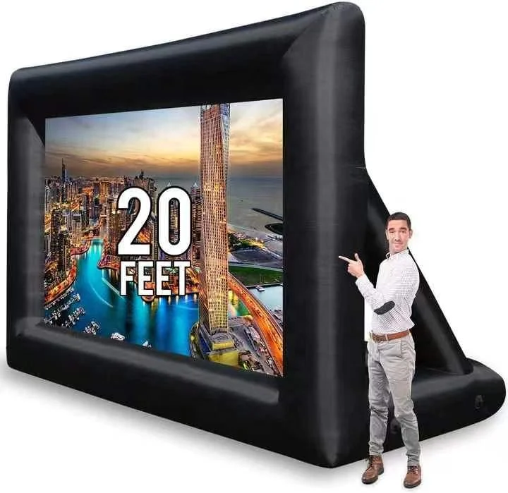 Outdoor Party Home Backyard Inflatable Screen Theater Cinema Giant Inflatable Projector Movie Screen with Inflatable Chair