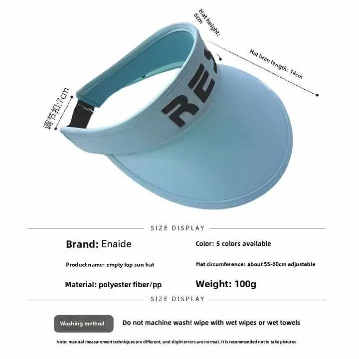 Wholesale Customized summer outdoor sun hat female fashion letters sports sun protection cap empty top visors baseball cap
