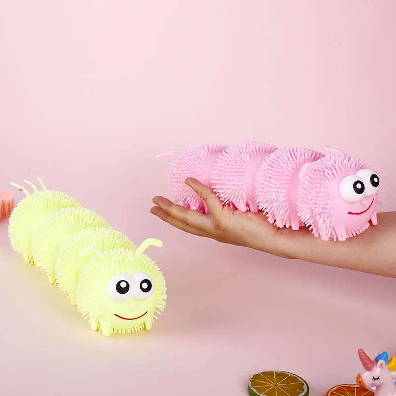 Little Bear Luminous Ball Flash Lighting Animal Bouncing Jumping Balls Decompression Stress Relief Toys For Kids