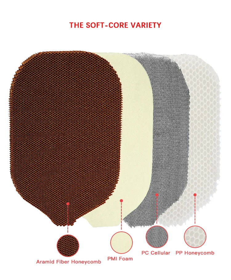 Custom Usapa Approved Carbon Fiber Pickleball Paddle with Sand Spraying Surface Pickleball Paddle