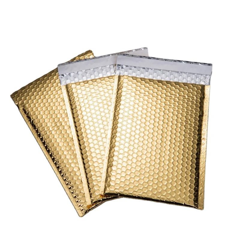 Wholesale air cushion bubble bag metallic bubble mailers custom bubble envelopes with logo