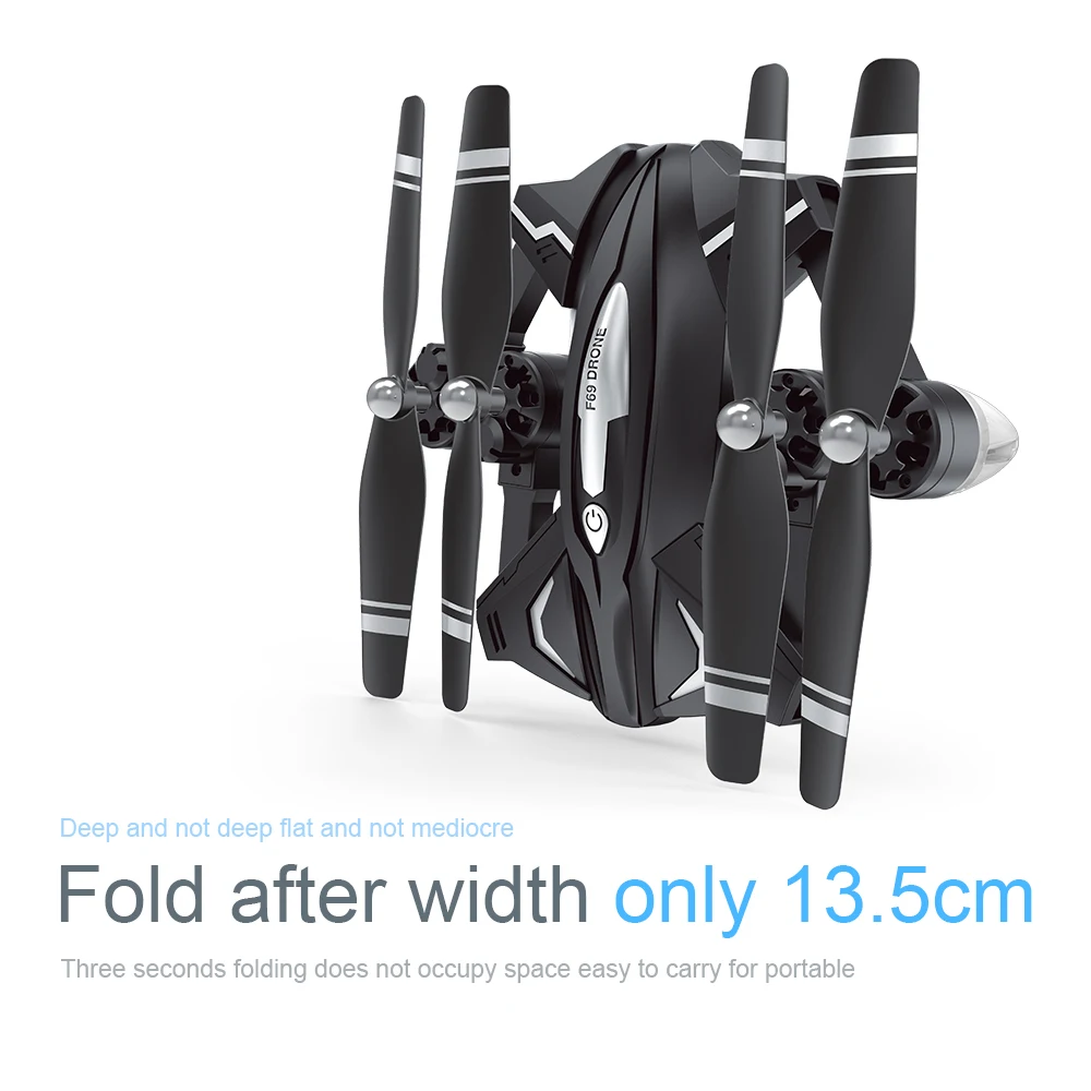 F69 Drone Discovery 2 Folder After Width Only 13.5cm Professional Drone Fashion Technology Power full Wish Flying