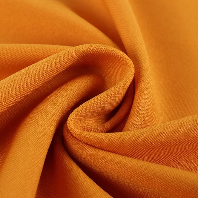 Free Sample 220g High Stretch 85% Polyester 15% Spandex Double Side Weft Knitted Legging Fabric for Yoga Sportswear Plain Style