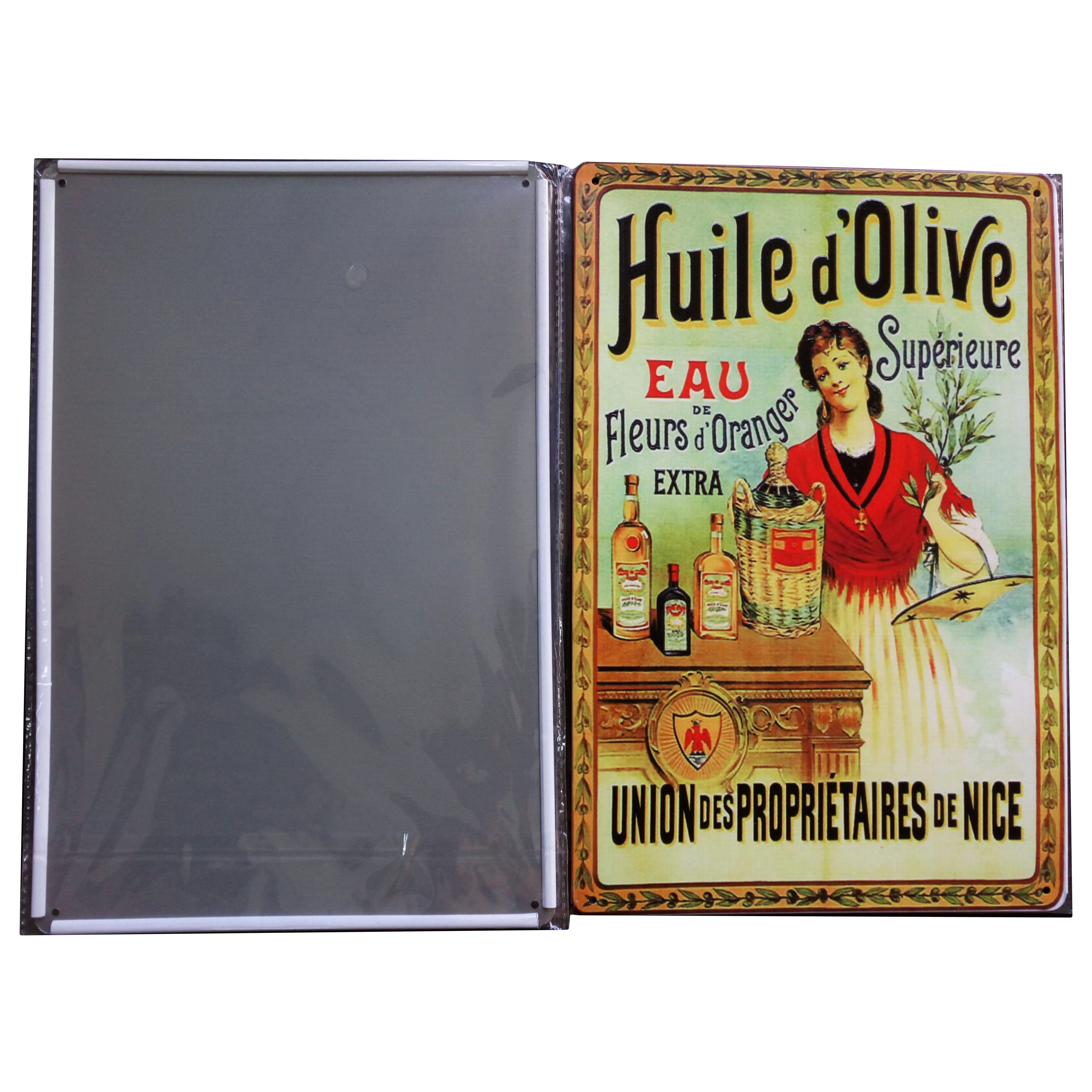 
custom vintage metal tin sign for wall 