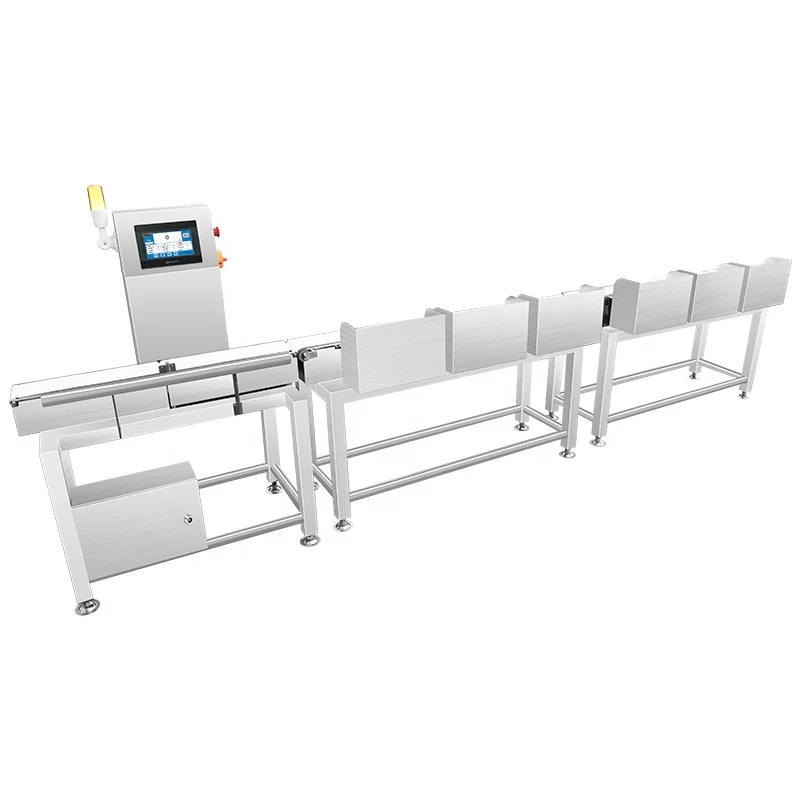 fish check electronic weigher conveyor belt scale potato grading dragon fruit apple avocado orange weight sorting machine