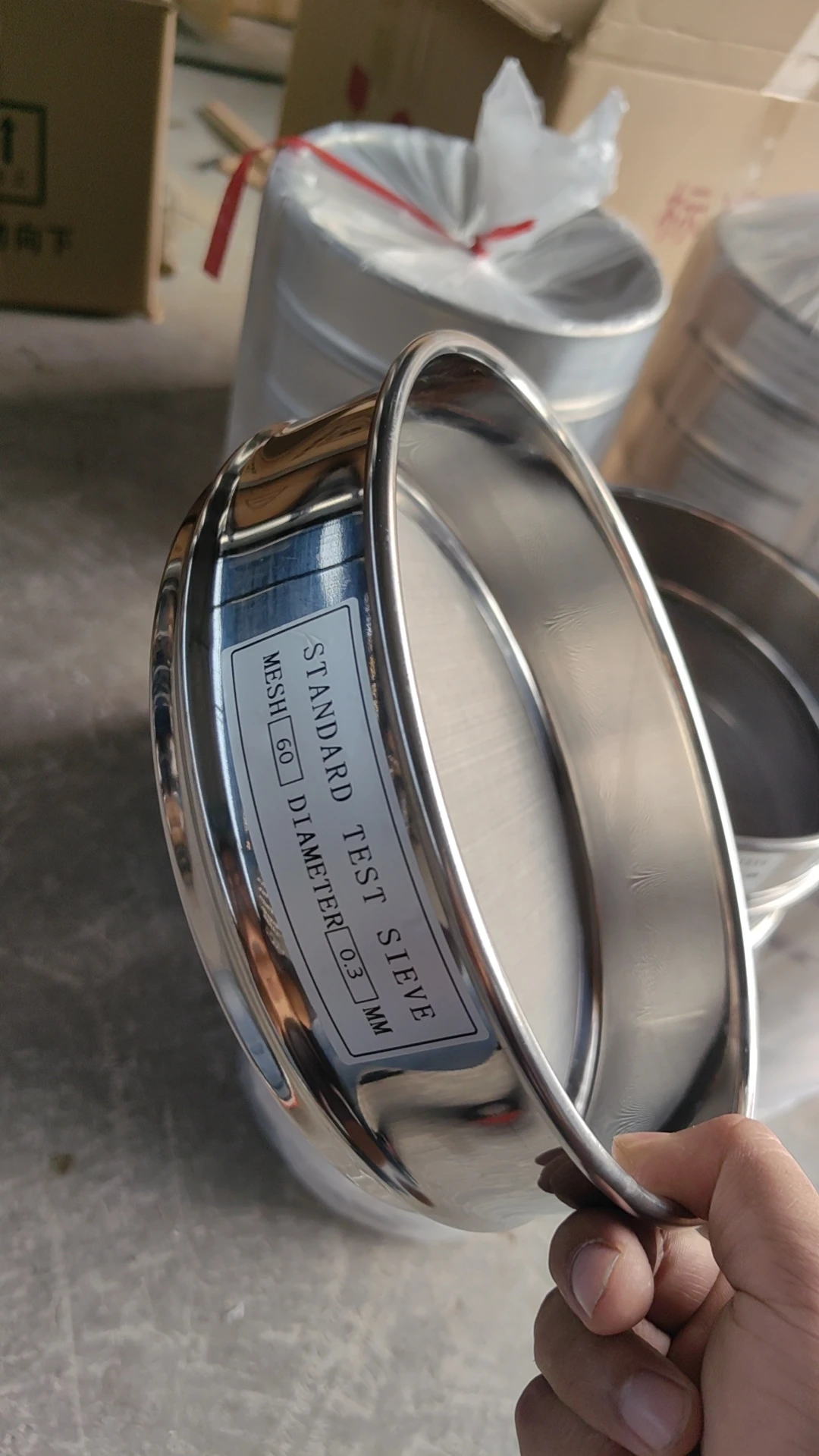 Test Sieve Customized Stainless Steel Powder Sieve Mesh Screening Sieve