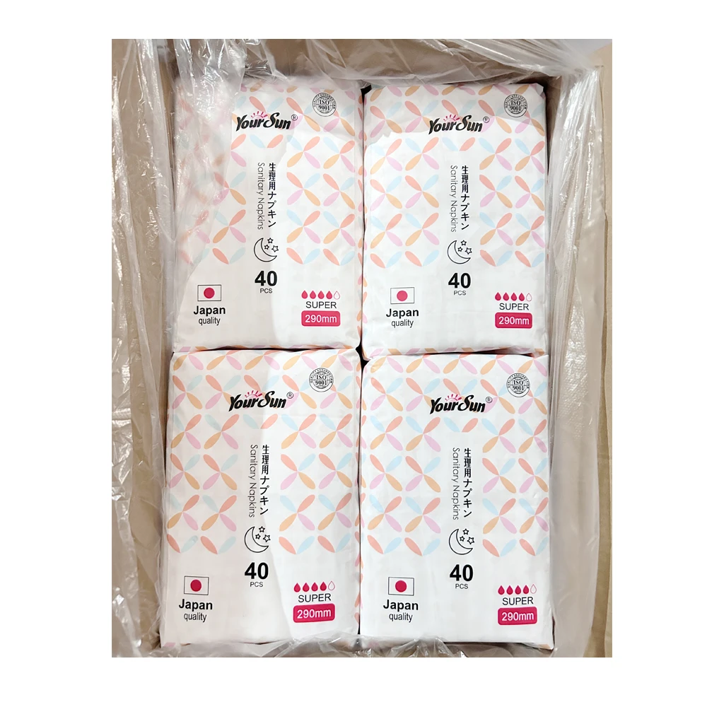 Wholesale lady daily pad Japan quality women cotton sanitary napkins pad with OEM Service