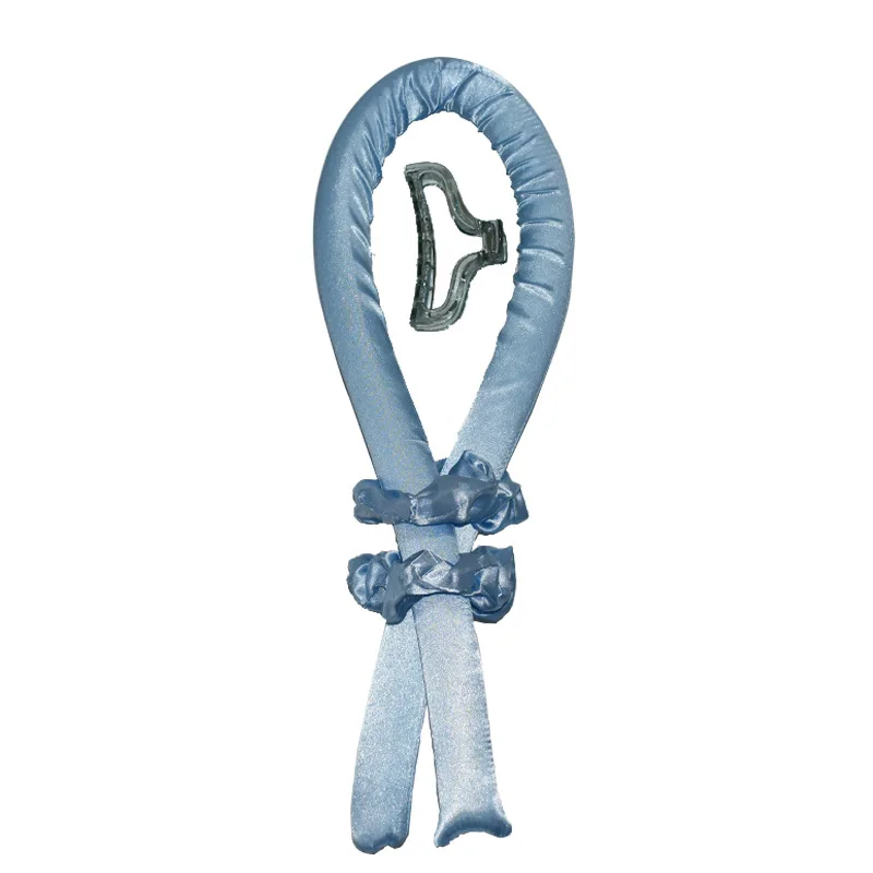 Silk Soft Hair Roller Women Curling Ribbon Pearl Sponge Heatless Hair Curl Silk Hair Headband