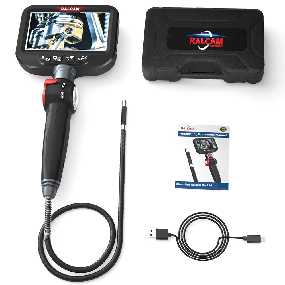 Hot Selling 2Mp Borescope Camera With 4.3Inch Ip67 Waterproof Screen Industrial Video Endoscope For Android