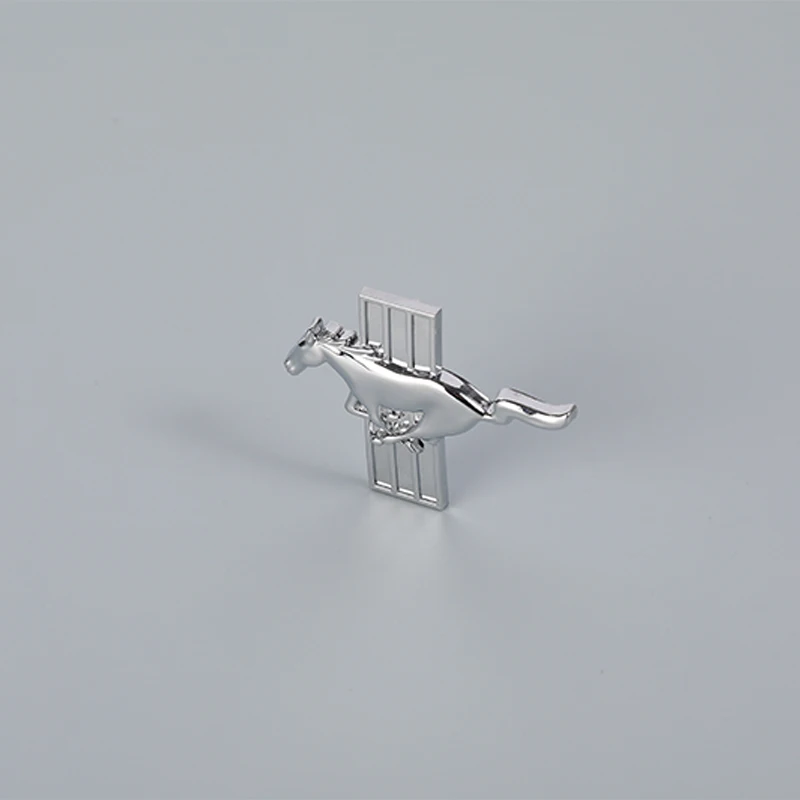 Good quality automobile chrome logos custom abs emblem car horse logo