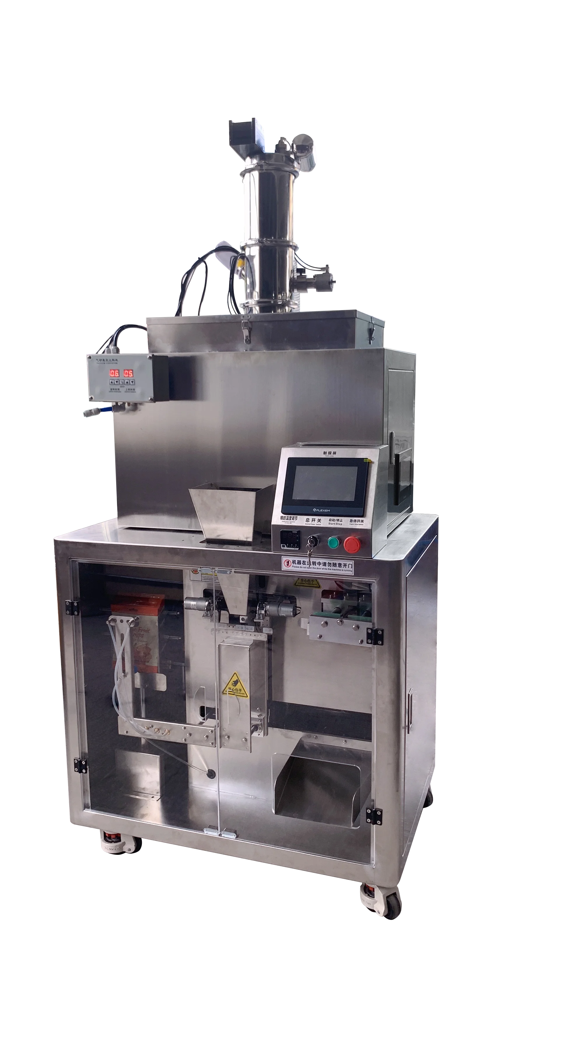 High Speed automatic auger filler zip lock stand up doybag powder filling hot seal packing machine