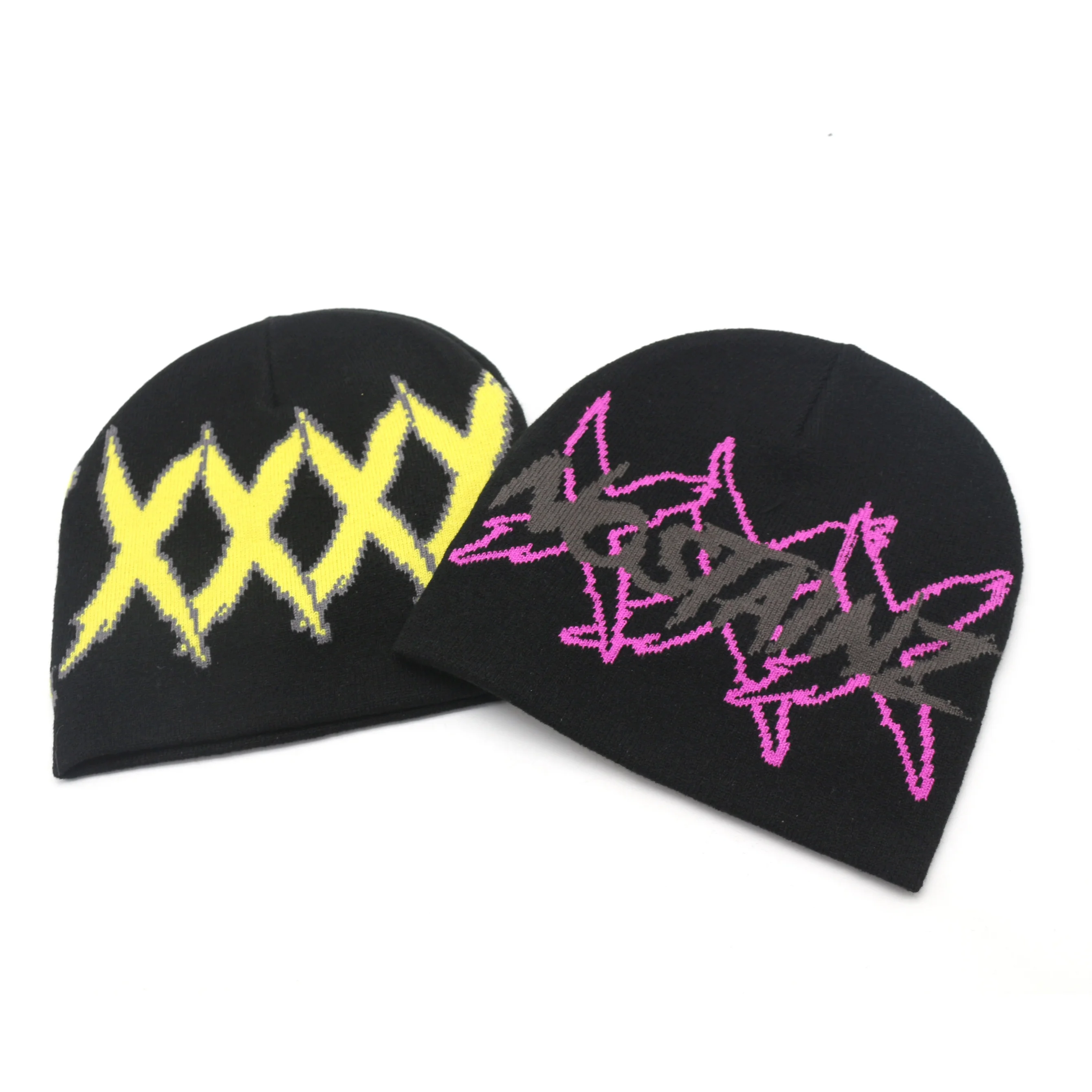 WInter Cheap Colorful Custom logo Fisherman Knit Knitted Beanie