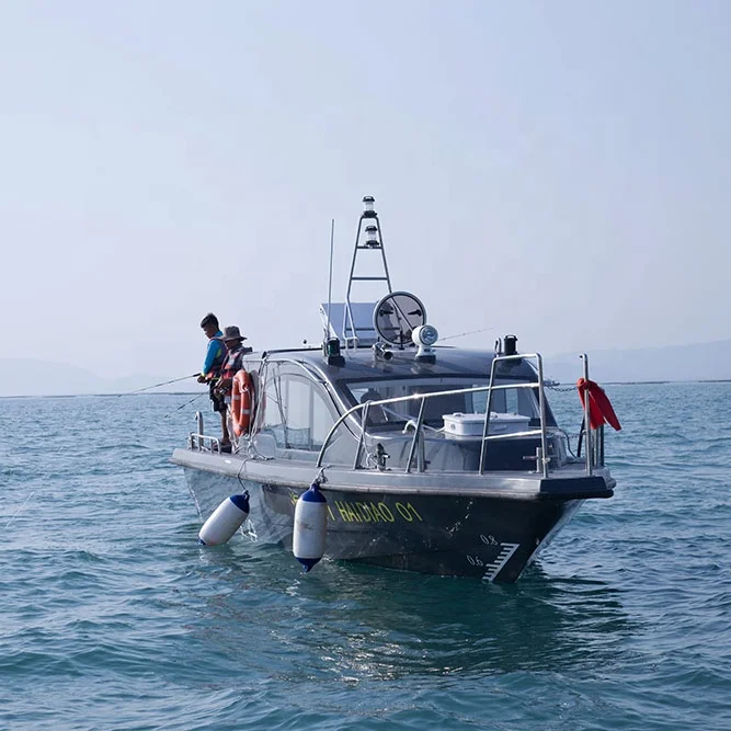 33ft  black/white fiberglass boat    fishing boat made in China boat