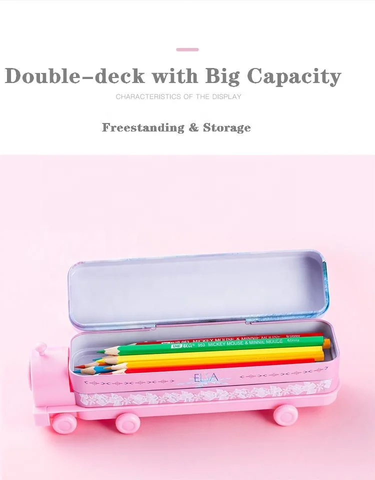Wholesale Factory Price School Kids Tin Pencil Box/Tin Pencil Case  With Sharpener